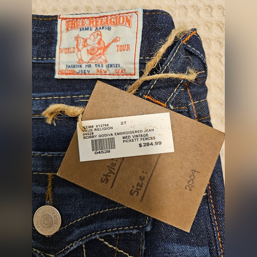✨ TRUE RELIGION JOEY MISS GROOVY JEANS ✨🔥 VINTAGE & RARE — BRAND NEW WITH TAGS! - Picture 4 of 7
